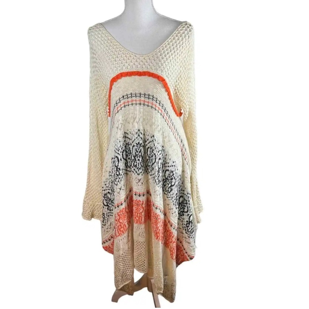 Anthropologie Sleeping On Snow Risen Sun Dress size M Crocheted Boho Style